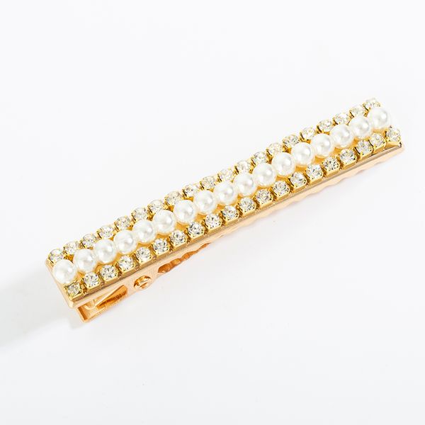 

maxi korean pearl full diamond cute hairpin bling hair accessory, Golden;silver