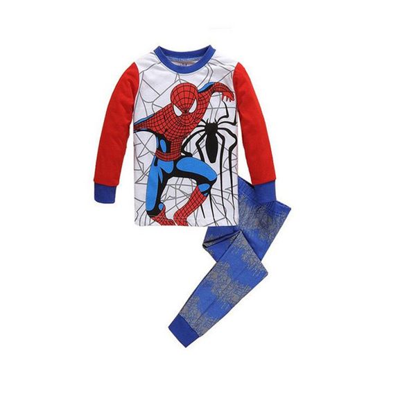 

avenger baby boys clothes girl sleepwear children spiderman sets kids pajamas toddle amazing spiderman pyjamas clothing set, Blue;red