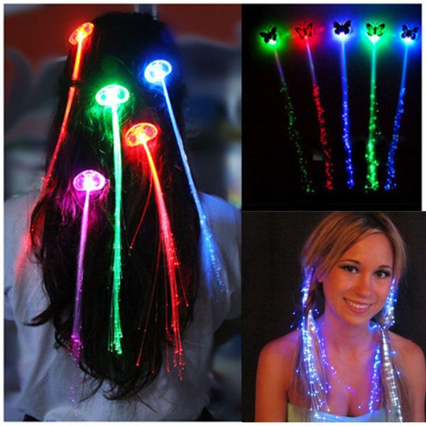 LED Haarspange Blitz Schmetterling Zopf Party Konzert LED Haarschmuck Halloween Weihnachten Accessoires LED Spielzeug Haarschmuck