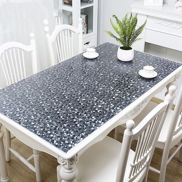 

1.5mm толстой пвх скатерть скатерть мягкого хрусталь доска пвх теплоизолирующая подставка водонепроницаемый oilproof кухня столовая place ma