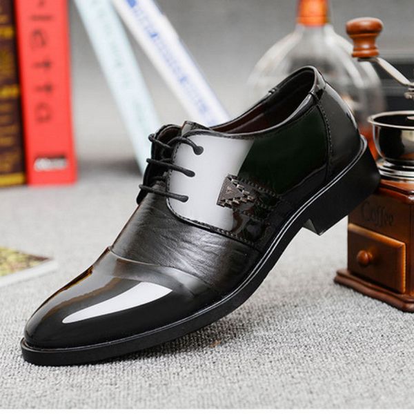 

men formal shoes men spring leather comfortable luxury fashion shoes #ms8116182, Black