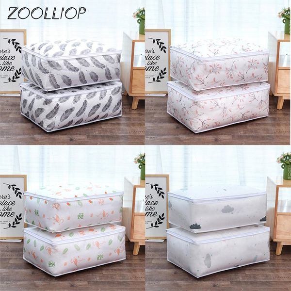 

fashion 2018 household items storage bags organizer clothes quilt finishing dust bag quilts pouch washable quilts bags 1