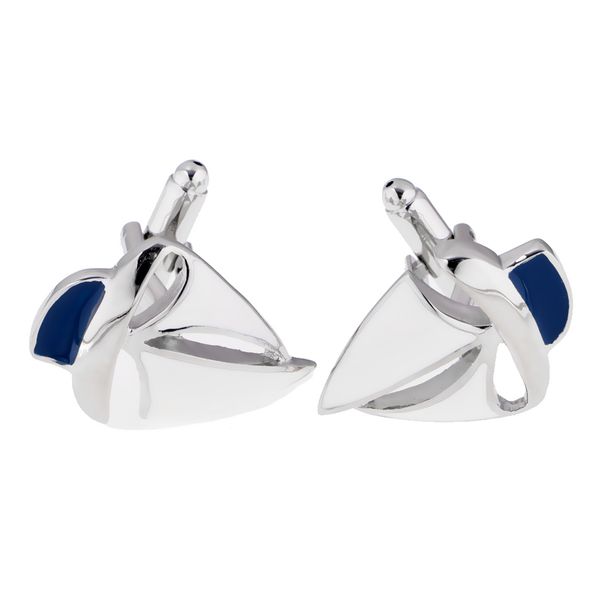 

sailing ships cufflinks yachtsman mens shirt nautical cufflinks jewelry, Silver