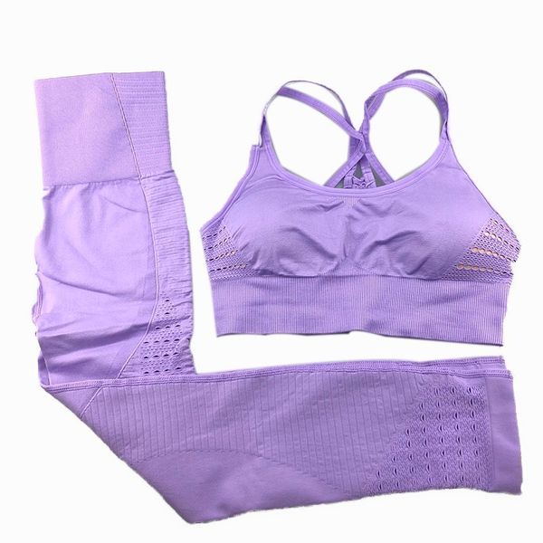 

йога set женского спортивного костюма бюстгальтера 2pcs высокая талия леггинсы брюки спортивных женщин gym одежда костюм для фитнеса женског