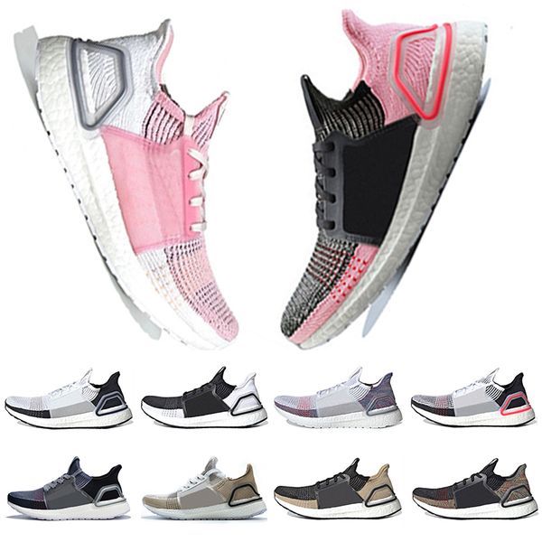 

2019 ultra boost 19 raw sand-grey oreo mens running shoes for men women ultraboost 5.0 white black sport sneaker designer trainer, White;red