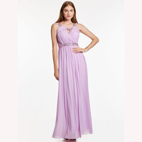 

dressv purple long evening dress straps sleeves pleats beading wedding party formal dress a line evening dresses, White;black