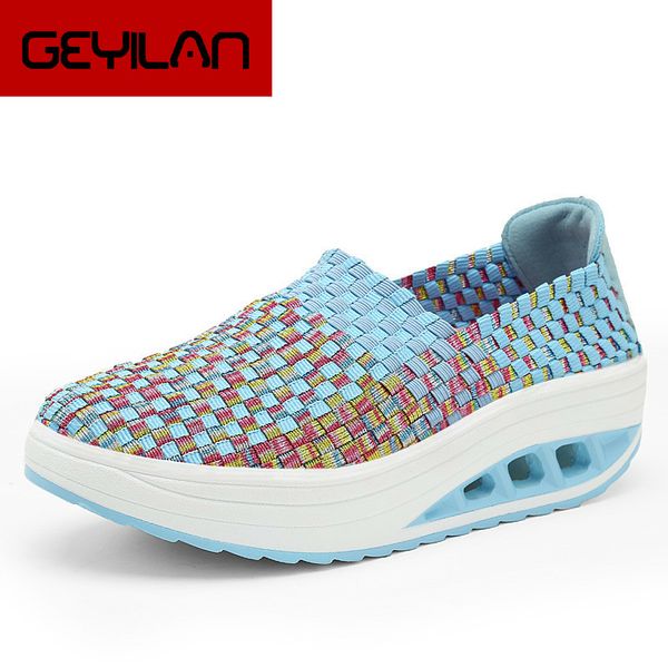 

women flats summer casual shoes breathable sneakers female woven walking shoes slip on ladies loafers handmade big size yuj89, Black