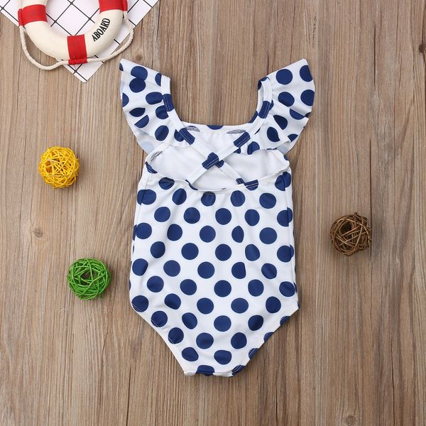 

toddler baby girl beach style summer sleeveless polka dots swimwear romper beach sunsuit bathing outfit summer