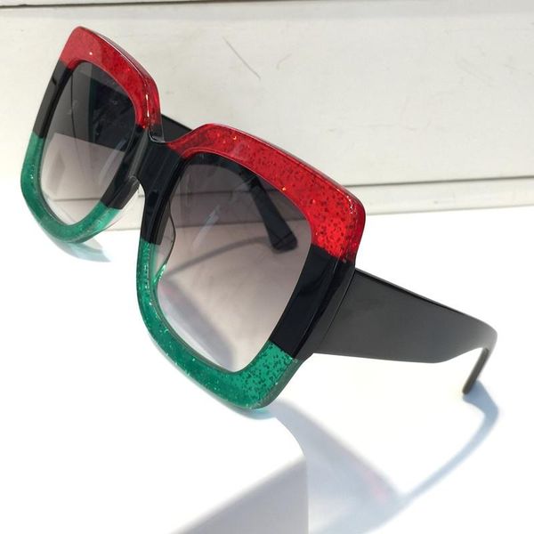 

luxury 0083 women popular designer sunglasses square summer style for women eye glasses uv400 mixed color with case 0083s, White;black