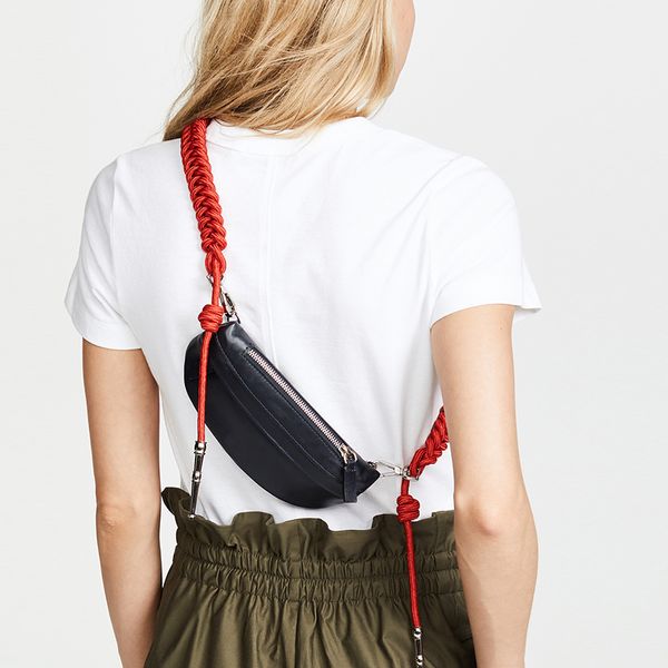

women chest bags fashion weaving belt messenger bag casual pu leather sling bag female zipper phone wallet waist packs