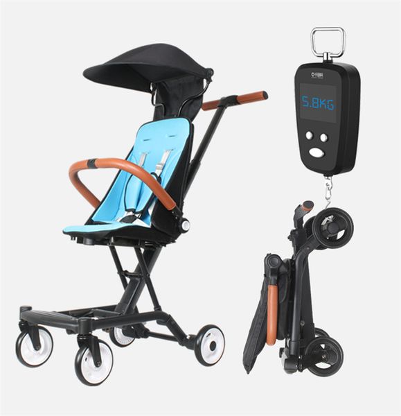 

2in1 portable baby pram baby walker lightweight travel stroller for kids 1-3-5-7 years children pushchair
