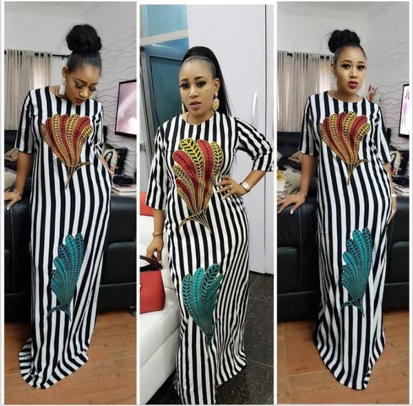 

2018 new fashion design traditional african clothing print dashiki nice neck african dresses for women, Red