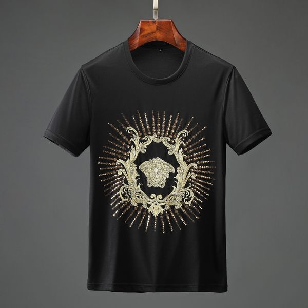 

2020 новый дизайнерские luxury криминал высокого качества с коротким рукавом футболки мужчин и женщин моды марка преступность марка футболки, Gray