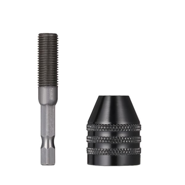 

mini portable 0.6-8mm electric grinder keyless drill chuck with 6.35mm 1/4" hex shank universal drill bit
