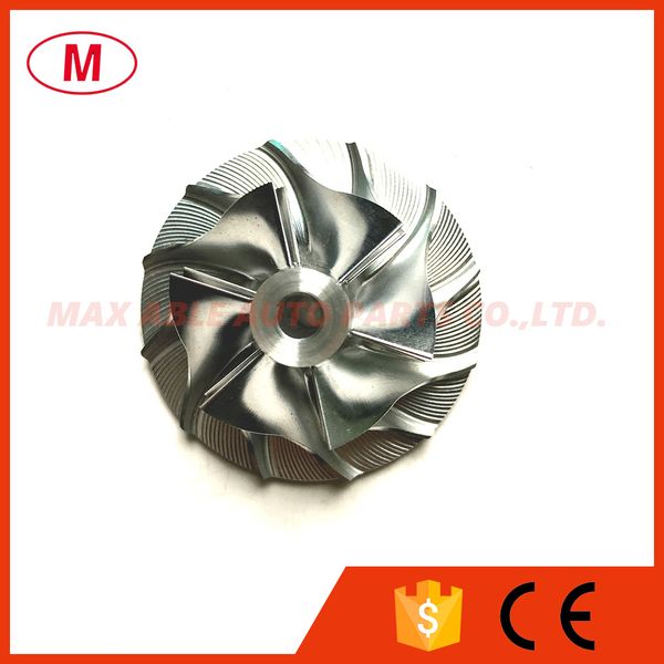 

gt15-25 702489-0003 32.87/49.00mm 6+6 blades turbo billet compressor wheel/aluminum 2618/milling wheel for audi/ford turbocharger cartridge