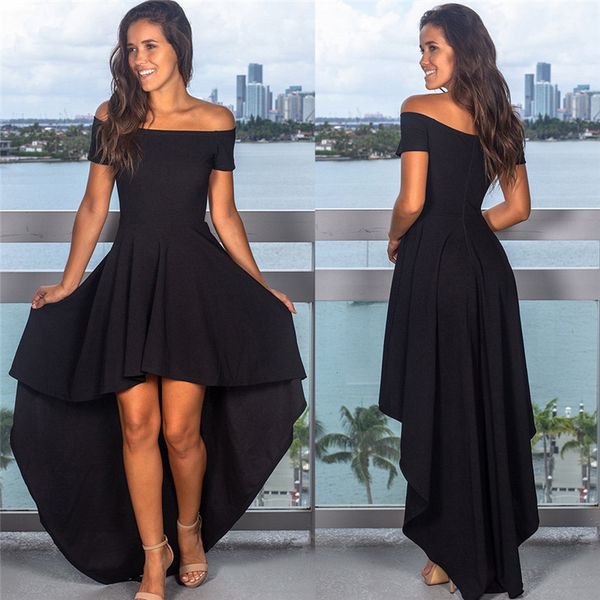 

ladies' dresses are elegant, elegant and luxurious, with a tuxedo designer as fashionable as an off-the-shoulder evening dress with a h, Black;gray
