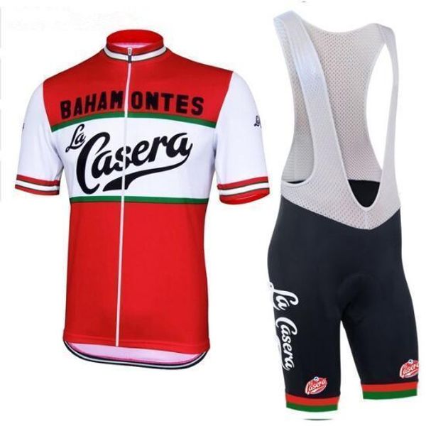 

2020 men 2020 cycling jersey la casera bahamontes team bike wear clothing riding racing maillot ropa ciclismo road sports gear, Black;red