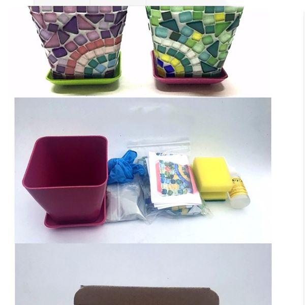 

личи жизнь multicolor суккулентов мини вазоне мозаика искусство polygon мозаика плитка diy искусство ремесла изготовление материал другое ру