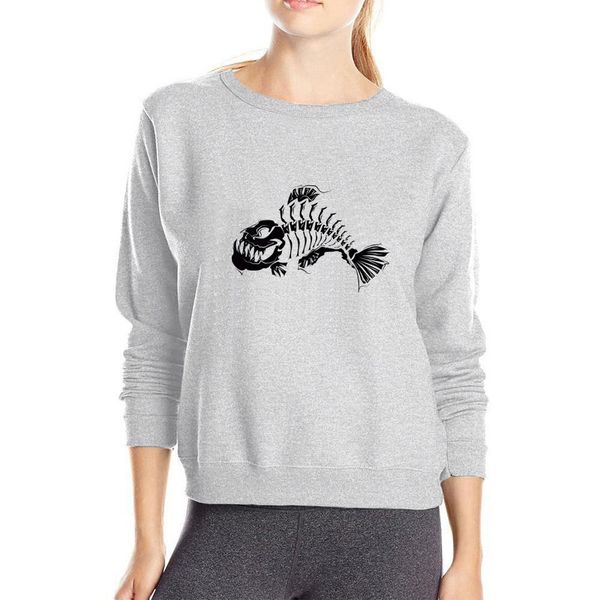 

3d funny fish bone hoody women's outwear tracksuit casual pullover sweatshirts xxxl autumn cotton hoodies sale, Black