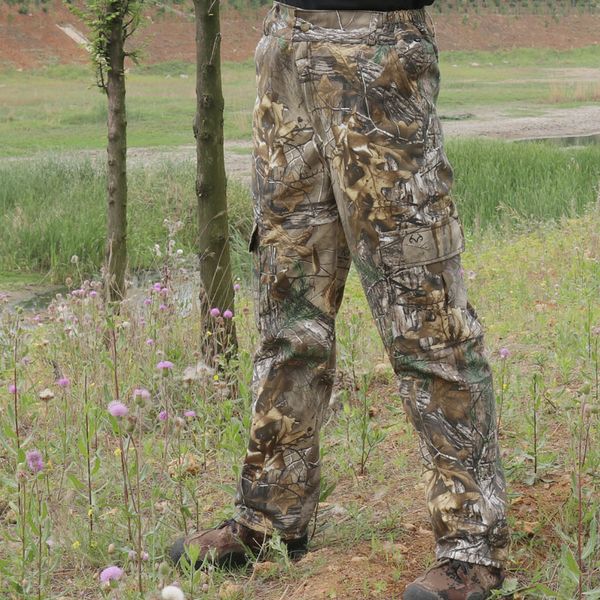 

breathable outdoor cotton dead leaves bionic camouflage pants for hunting fishing, Camo