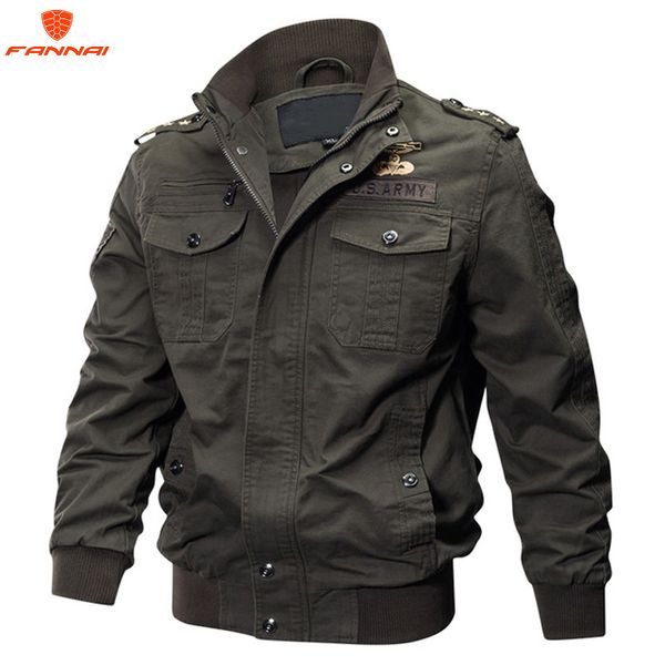 

2019 new men's jacket spring jacket men spring autumn cotton flight jackets plus size m-6xl bomber men, Black;brown