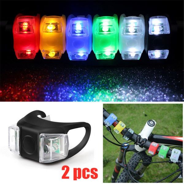 

2pcs/set colorful silicone lamp head boat navigation lights bike safety lights night running