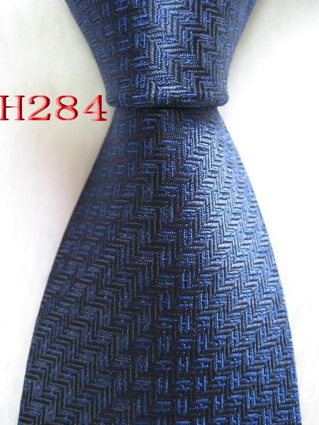 

necktie woven jacquard handmade men's tie h284#100%silk xnaiu, White;black