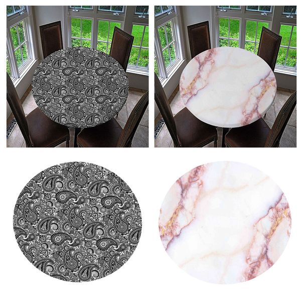 

2pcs waterproof table cover cloth for 140cm dia tables for home restaurant