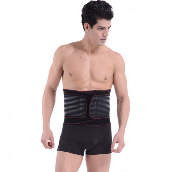 

2020 регулируемый магнитный самонагрев поясница поясничной пояс поддержки с 3 pad талии кусторезы protector fitness, Black;gray