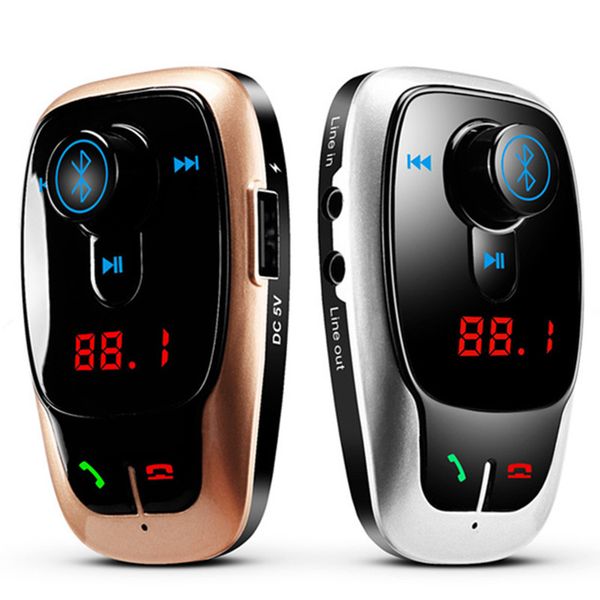 

bluetooth car kit mp3 player handswireless fm speaker transmitter radio use usb tablet charging lcd card music playback