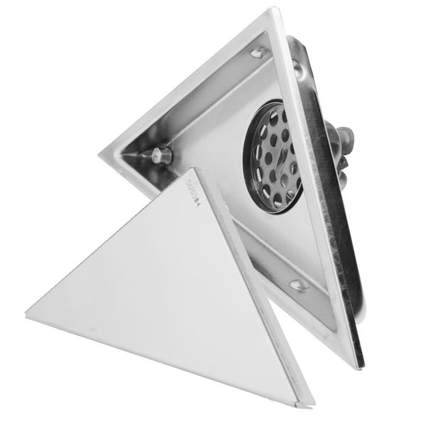 

304 stainless steel brushed surface shower floor drain with removed cover for family, gym l floor drain