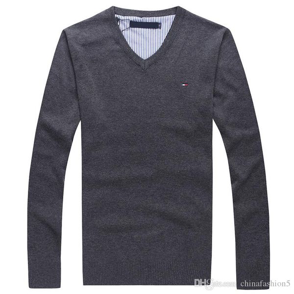 

2020 new winter luxury men's sweater pullover men's long-sleeved sweater embroidery sweater winter clothing ing, Black