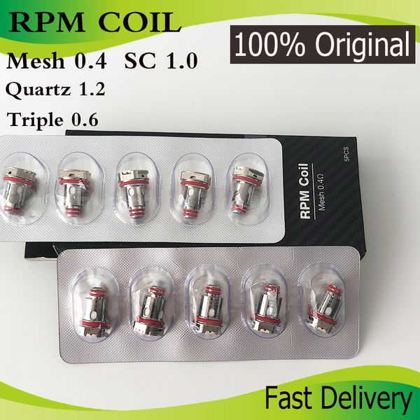 

100% Original RPM Replacement Coils Heads Mesh 0.4ohm /SC /MTL Mesh /DC 0.8ohm /Triple 0.6ohm Quartz Coil Heads not baby coil dhl free
