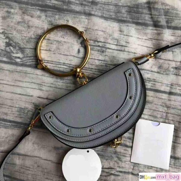

высокое качество роскошные сумки известных брендов полукругом сумки женские сумки из натуральной кожи яловичная железное кольцо на ремне сум
