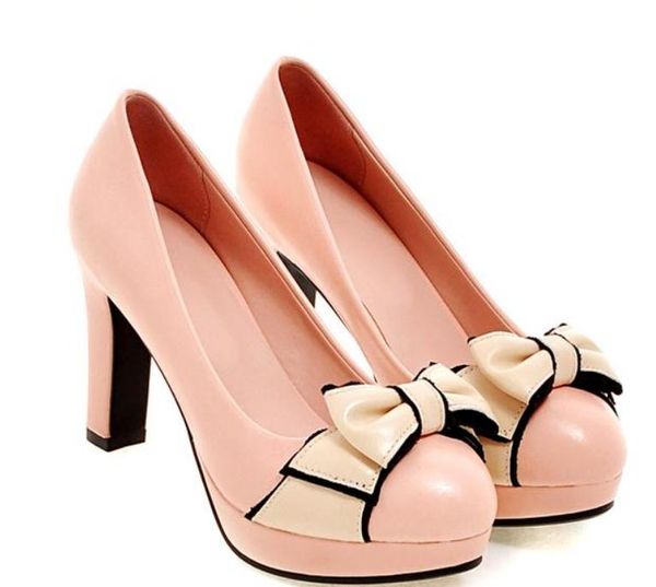 

women's shoes in spring and autumn high coarse heel round head@2076, Black