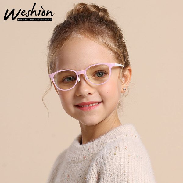 

anti blue light glasses kids boy girls silicone optical frame junior tr90 clear computer 5-10 children eyeglasse uv filter 2020, White;black