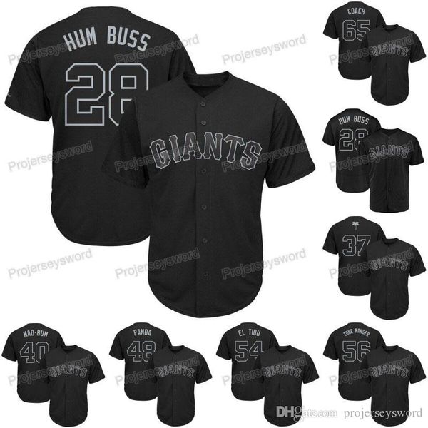 

San Francisco Hum Buss 2019 Players Weekend Jersey Jeff Samardzija Drew Pomeranz Tyler Beede Johnny Cueto Austin Slater Tony Watson Jerseys