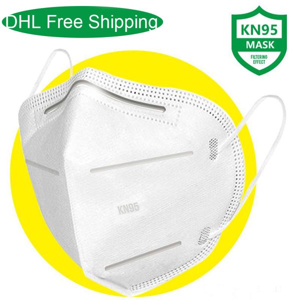 

DHL Бесплатная доставка Оптовая продажа KN95 маска для лица Mascherine Maschera Maske Máscara Masque N95 маски одноразовые маски для лица защита здоровья