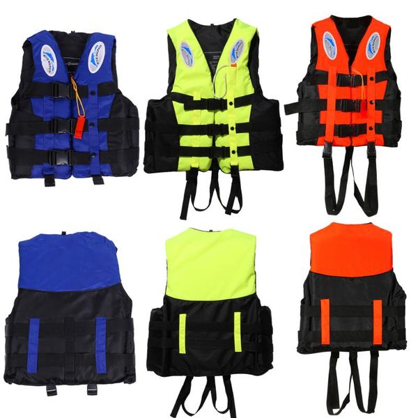 

universal polyester life jacket swimming boating ski vest+whistle outdoor practical life jacket whistle new