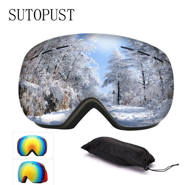 

ski goggles double layers anti fogging uv anti-fog big ski mask glasses skiing snowboard eyewear men women snow winter sport