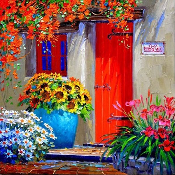

full square/round drill 5d diy diamond painting kits "garden scenery" cross stitch mosaic home decor crafts art experience toys gi