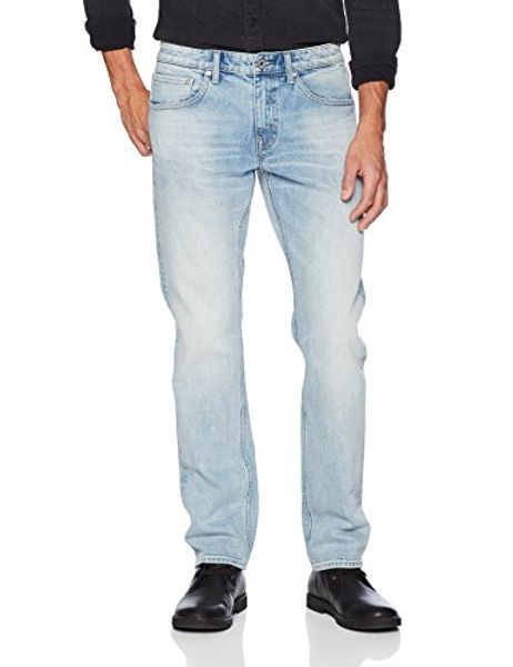 

denim garage classics men's relaxed straight leg stretch jean light blue