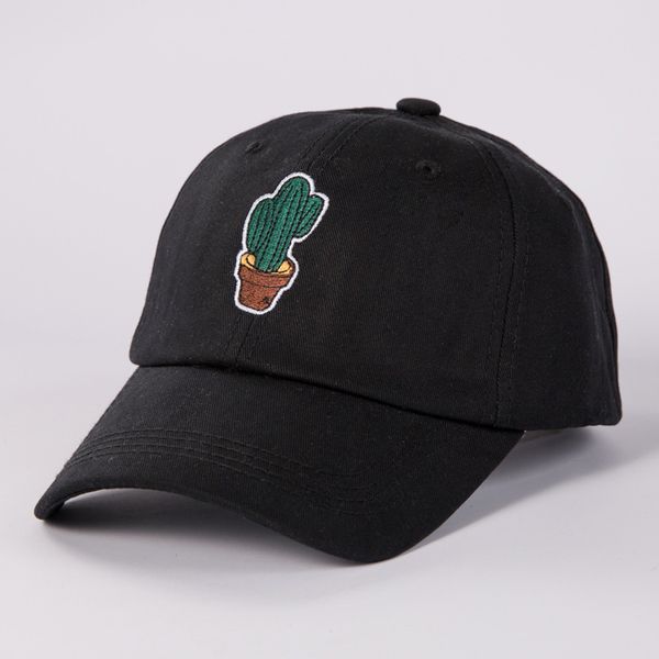 

cotton embroidered cactus baseball cap pure color leisure men and women outdoor cap, Blue;gray