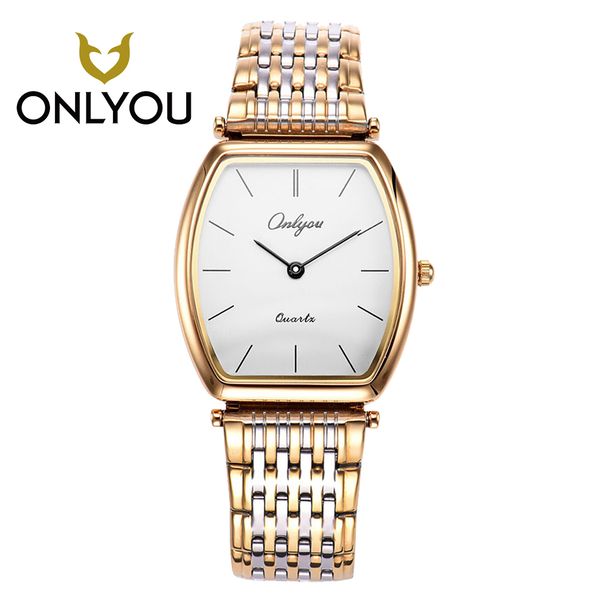 

onlyou lovers watch women waterproof wristwatch men clock male relogio masculino 81098, Slivery;brown