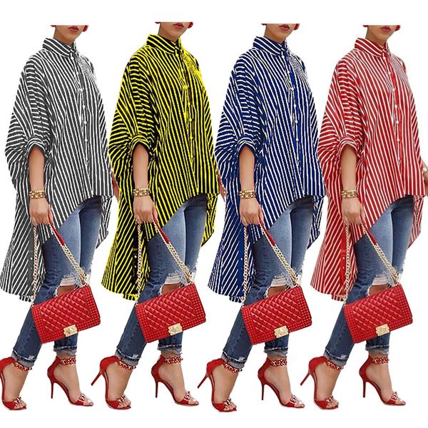 

new style african women clothing dashiki fashion stripe printed casual dress shirt size s  l xl xxl t5035, Red