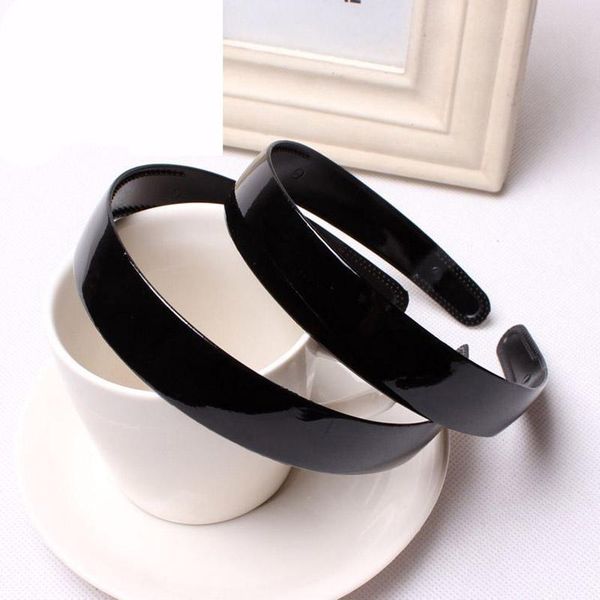 

10pcs new fashion plastic black plain headband for women lady hair band resin hairband hair hoop hair accessories headwear, Silver