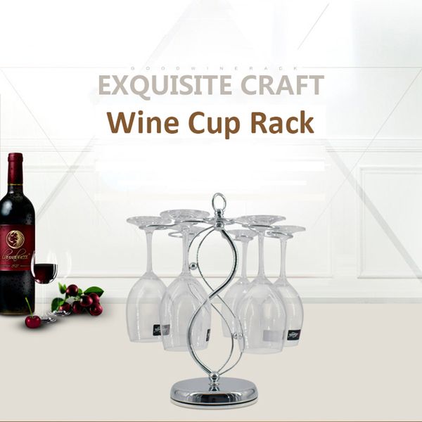 

wine rack goblet holder glass holder standing with 6 hooks wine champagne glass cup hangers for home bars restaurants