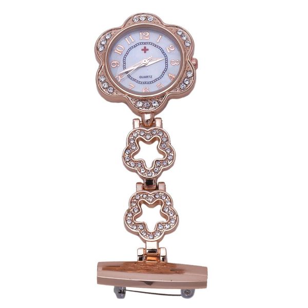 

nurse watch pulse watch gusset nurse quartz clock, Slivery;golden