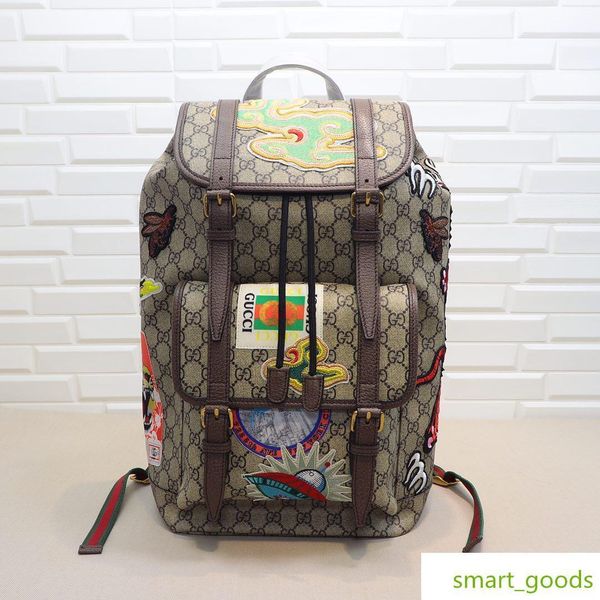 

473869-1 28..44..20cm italy designer backpack silk lining dust package shiping
