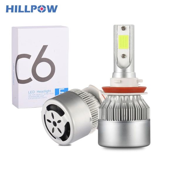 

2 pcs cob car lights led h7 led h4 9003 hb2 h11 h1 h3 880 9005 9006 h13 9004 9007 auto headlights 12v